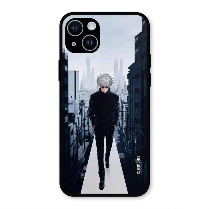 Attitude Gojo iPhone 14 Plus Mobile Back Cover - Anime PrintShield Case