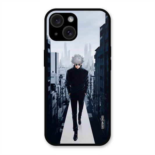 Attitude Gojo iPhone 15 Plus Mobile Back Cover - Anime PrintShield Case
