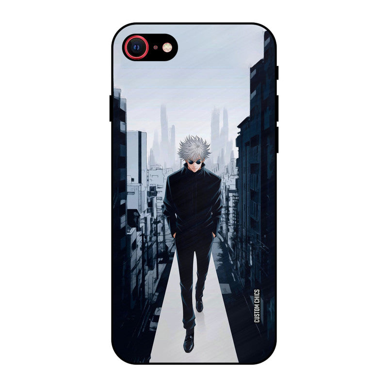 Attitude Gojo iPhone SE 2020 Mobile Back Cover - Anime PrintShield Case