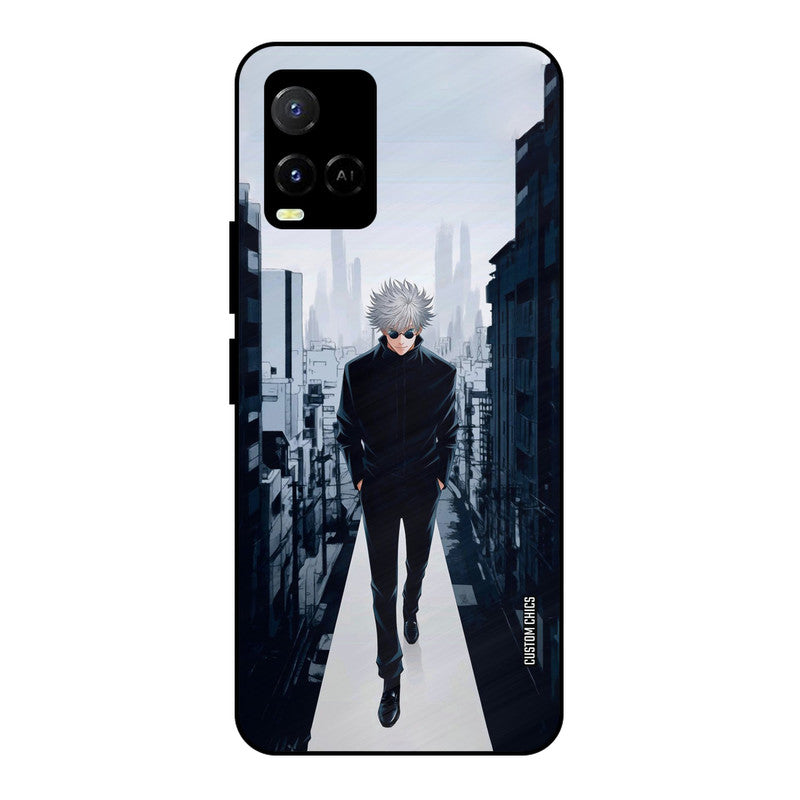 Attitude Gojo Vivo Y33s Mobile Back Cover - Anime PrintShield Case