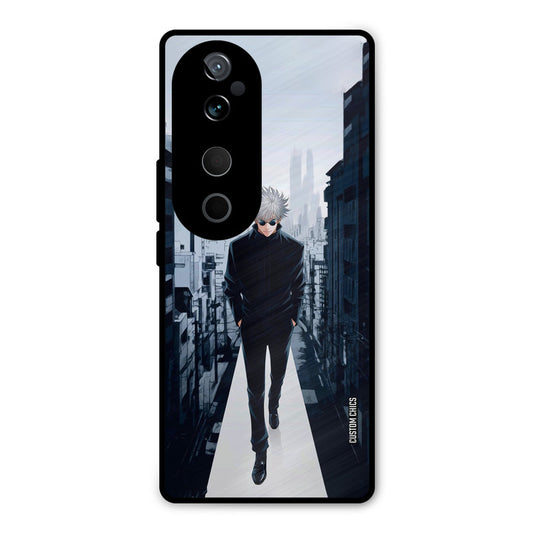 Attitude Gojo Vivo V40 Pro Mobile Back Cover - Anime PrintShield Case