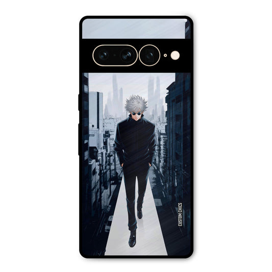 Attitude Gojo Google Pixel 7 Pro Mobile Back Cover - Anime PrintShield Case