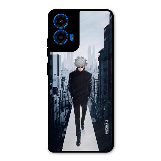 Attitude Gojo Moto G45 Mobile Back Cover - Anime PrintShield Case