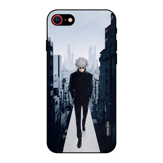 Attitude Gojo iPhone 8 Mobile Back Cover - Anime PrintShield Case
