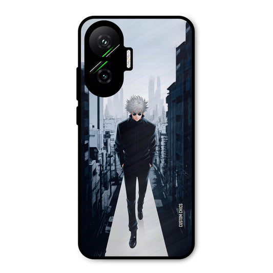 Attitude Gojo Poco F7 5G Mobile Back Cover - Anime PrintShield Case