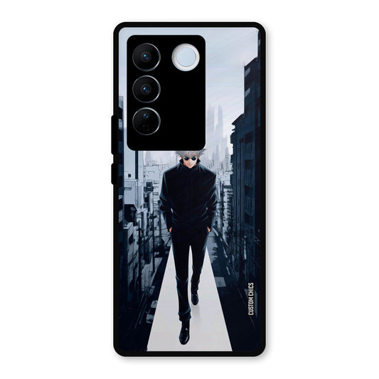 Attitude Gojo Vivo V27 Pro Mobile Back Cover - Anime PrintShield Case