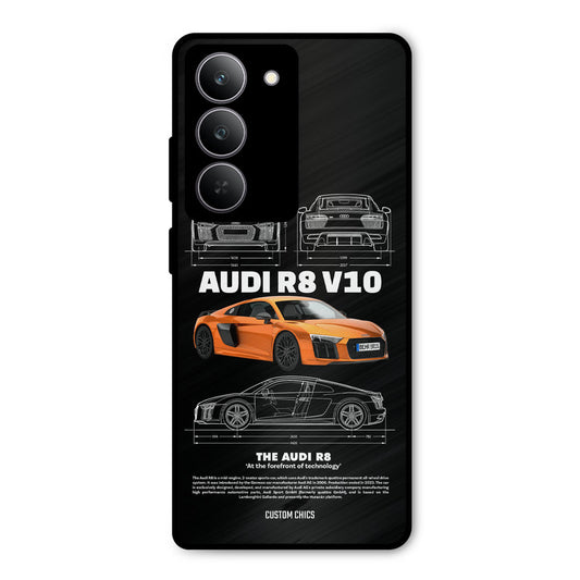 Audi R8 Realme 14x Mobile Back Cover - Car&Bike PrintShield Case