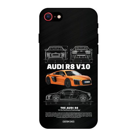 Audi R8 iPhone 8 Mobile Back Cover - Car&Bike PrintShield Case