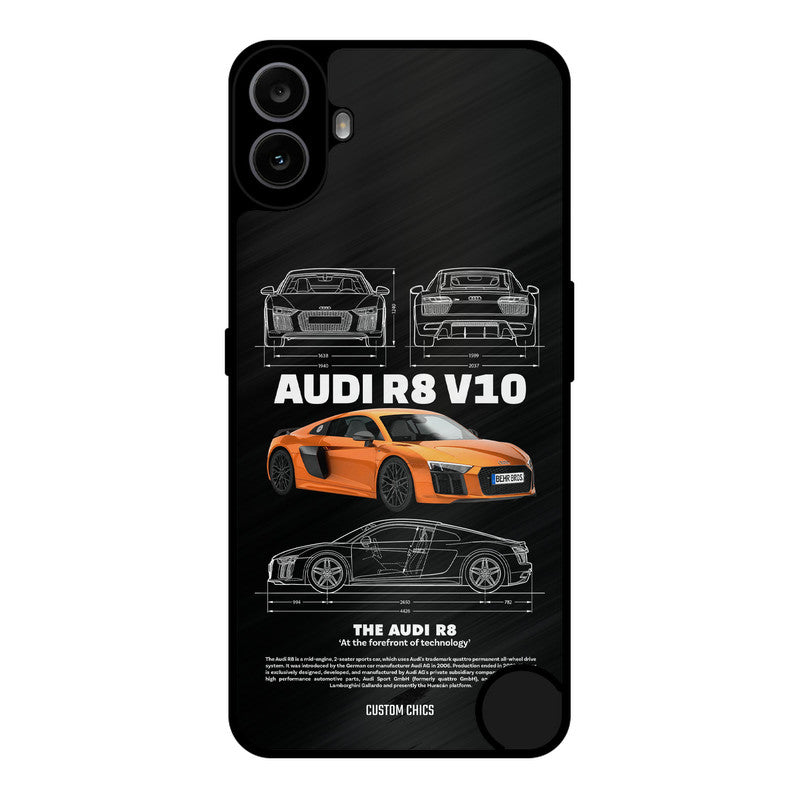 Audi R8 Nothing CMF Phone 1 Mobile Back Cover - Car&Bike PrintShield Case