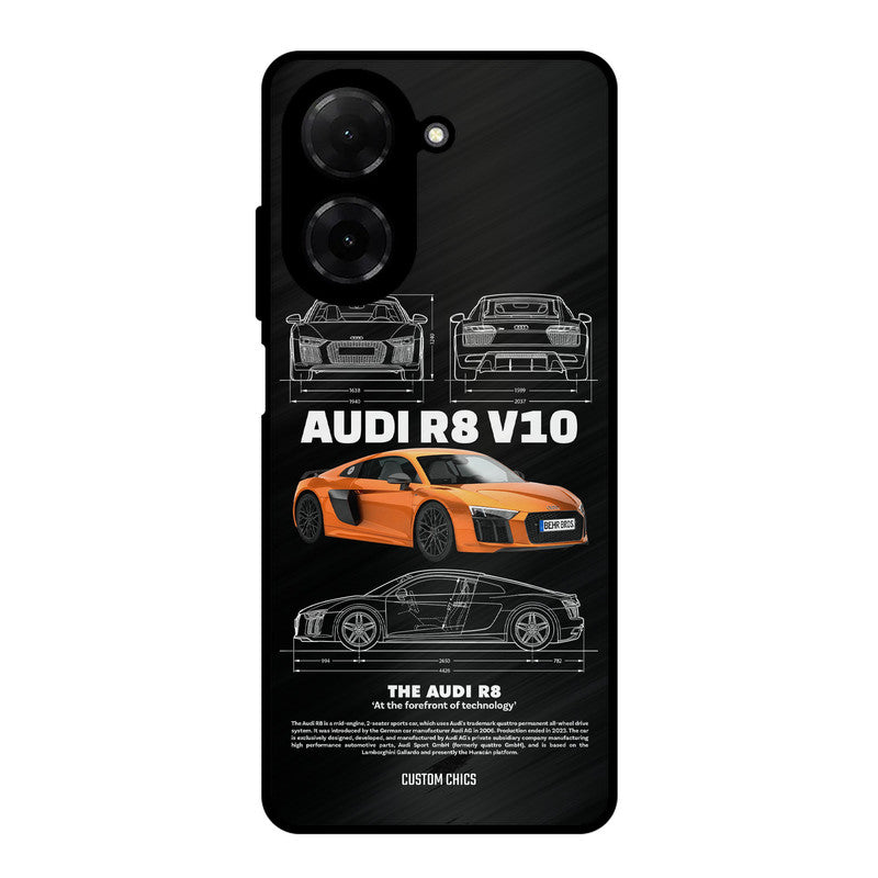 Audi R8 Poco C71 Mobile Back Cover - Car&Bike PrintShield Case