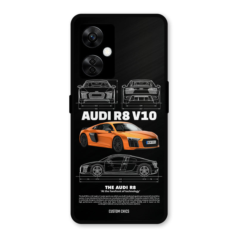 Audi R8 OnePlus Nord CE 3 Lite Mobile Back Cover - Car&Bike PrintShield Case