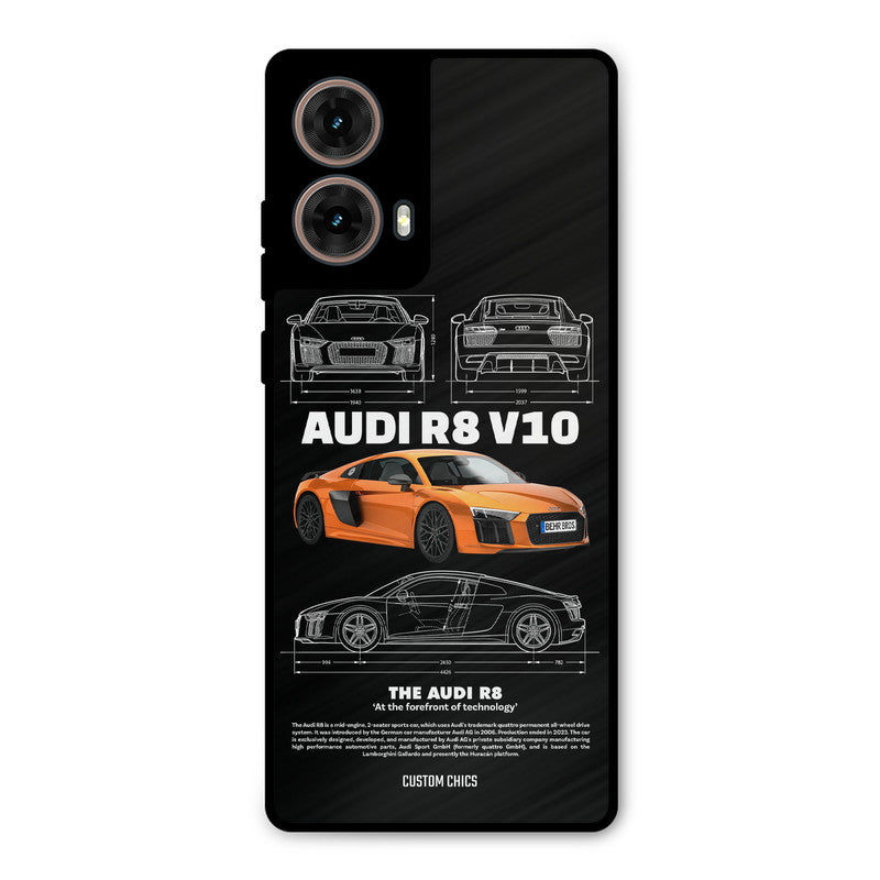 Audi R8 Moto G85 Mobile Back Cover - Car&Bike PrintShield Case
