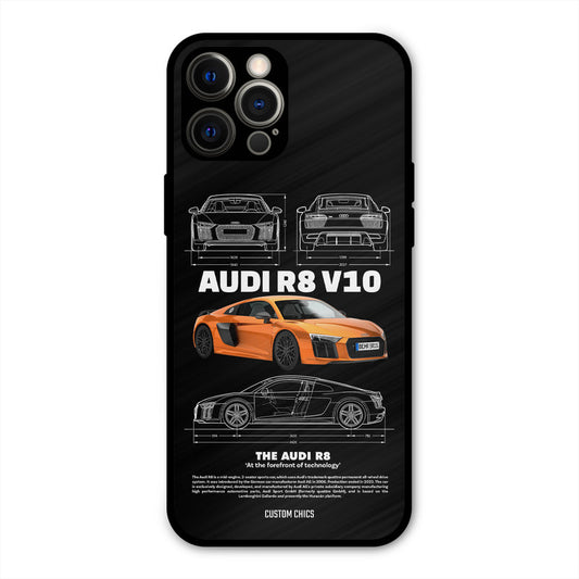 Audi R8 iPhone 12 Pro Mobile Back Cover - Car&Bike PrintShield Case