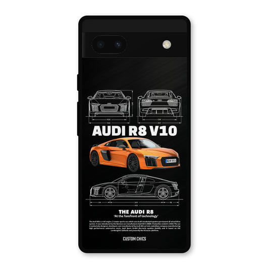 Audi R8 Google Pixel 6a Mobile Back Cover - Car&Bike PrintShield Case