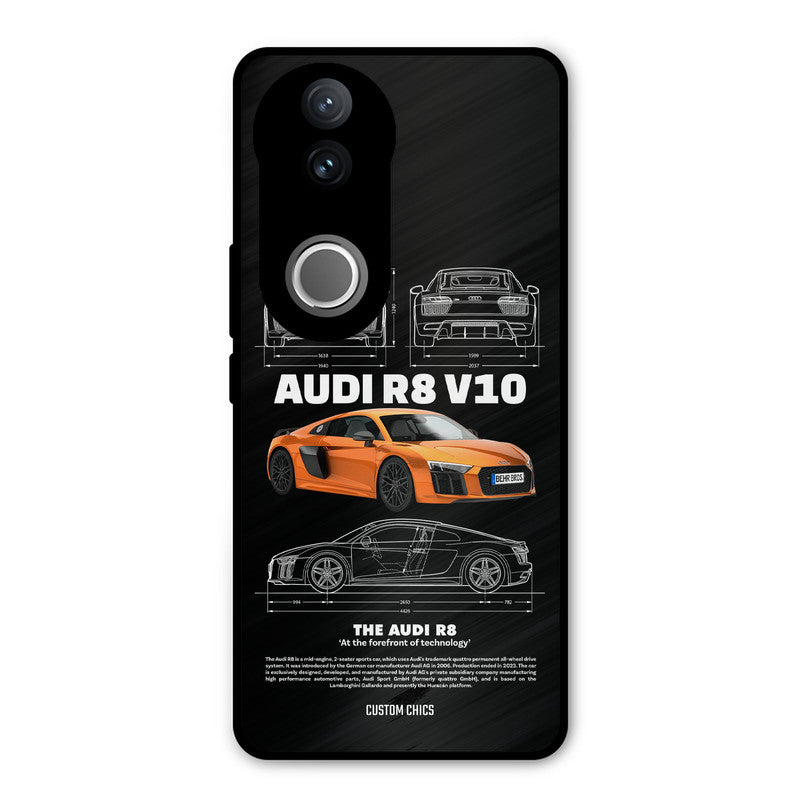 Audi R8 Vivo V50 Mobile Back Cover - Car&Bike PrintShield Case