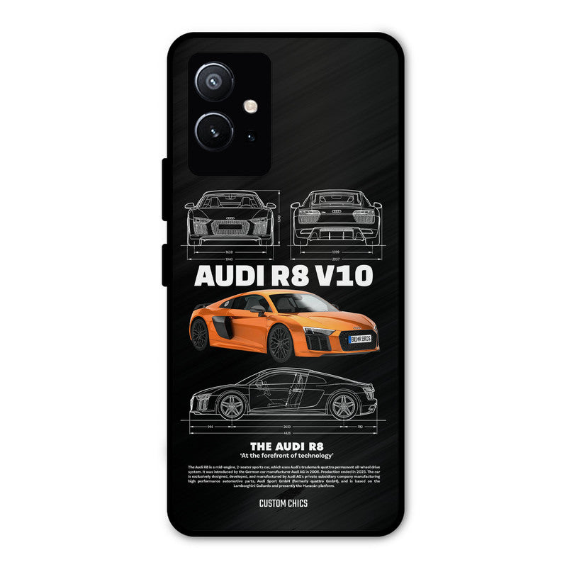 Audi R8 Vivo Y75 5G Mobile Back Cover - Car&Bike PrintShield Case