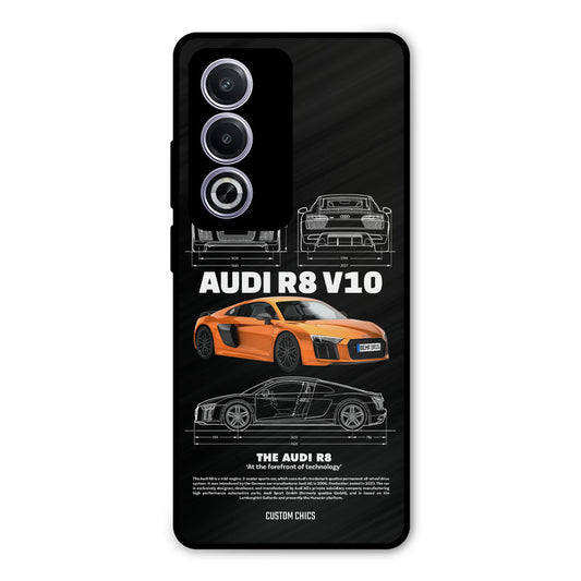 Audi R8 Oppo A3 Pro Mobile Back Cover - Car&Bike PrintShield Case