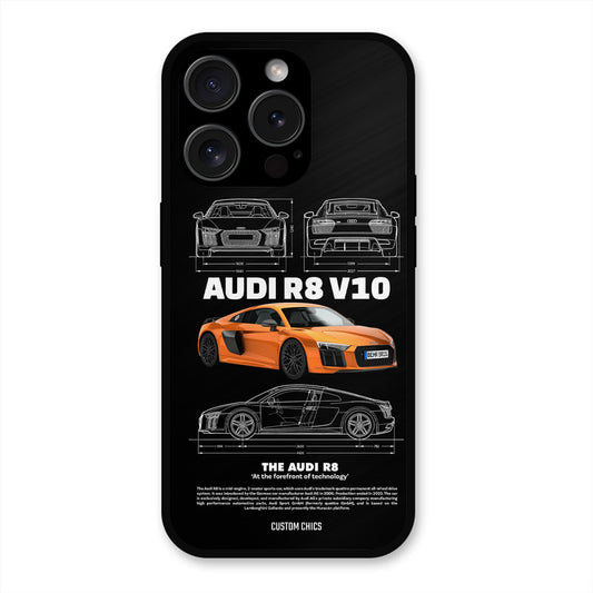 Audi R8 iPhone 15 Pro Mobile Back Cover - Car&Bike PrintShield Case