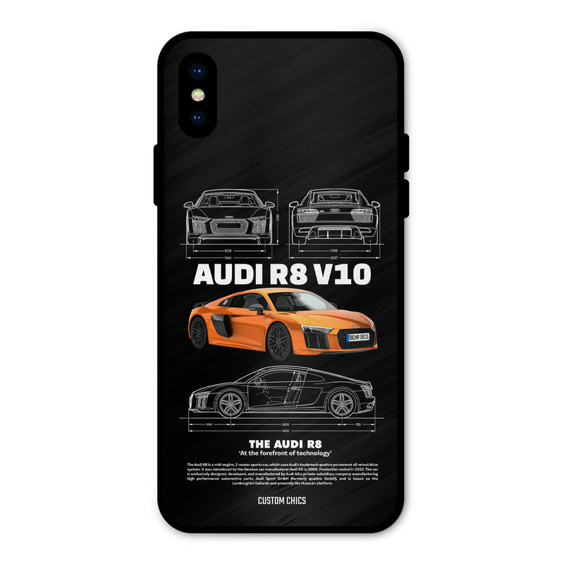 Audi R8 iPhone X Mobile Back Cover - Car&Bike PrintShield Case