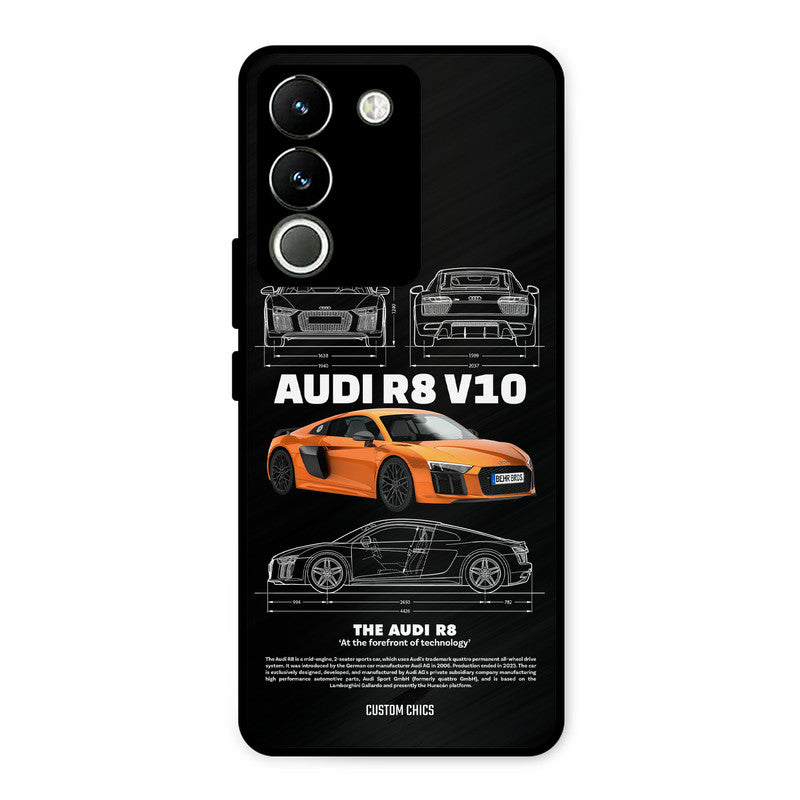 Audi R8 Vivo Y200 Mobile Back Cover - Car&Bike PrintShield Case