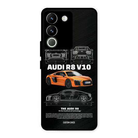 Audi R8 Vivo Y200 Mobile Back Cover - Car&Bike PrintShield Case