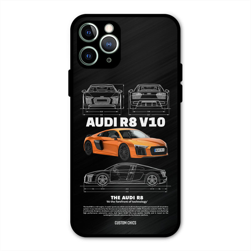 Audi R8 iPhone 11 Pro Max Mobile Back Cover - Car&Bike PrintShield Case