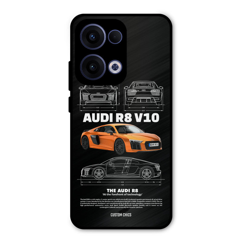 Audi R8 Oppo Reno 13 5G Mobile Back Cover - Car&Bike PrintShield Case