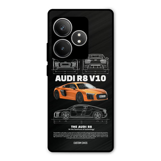 Audi R8 Realme GT 6T Mobile Back Cover - Car&Bike PrintShield Case