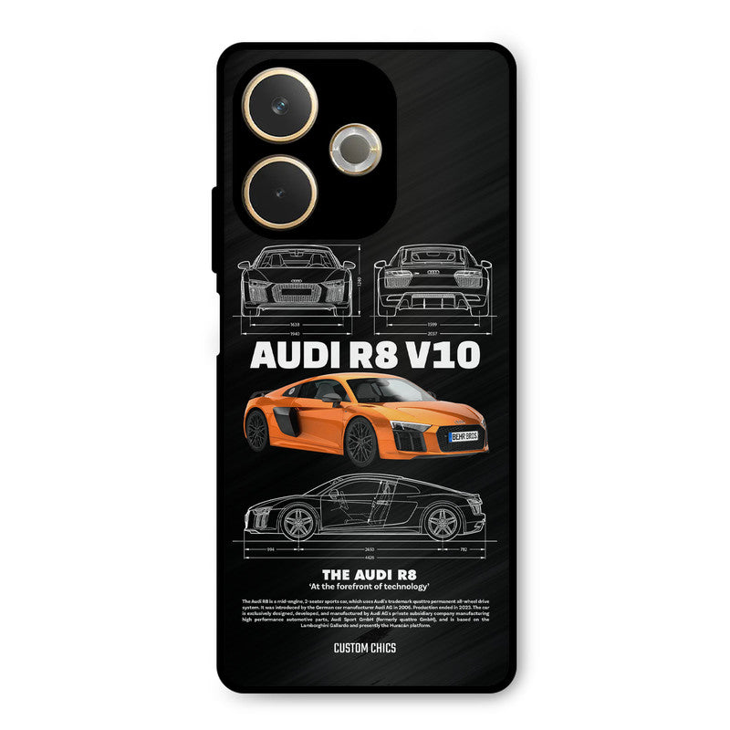 Audi R8 Oppo A5 Pro Mobile Back Cover - Car&Bike PrintShield Case