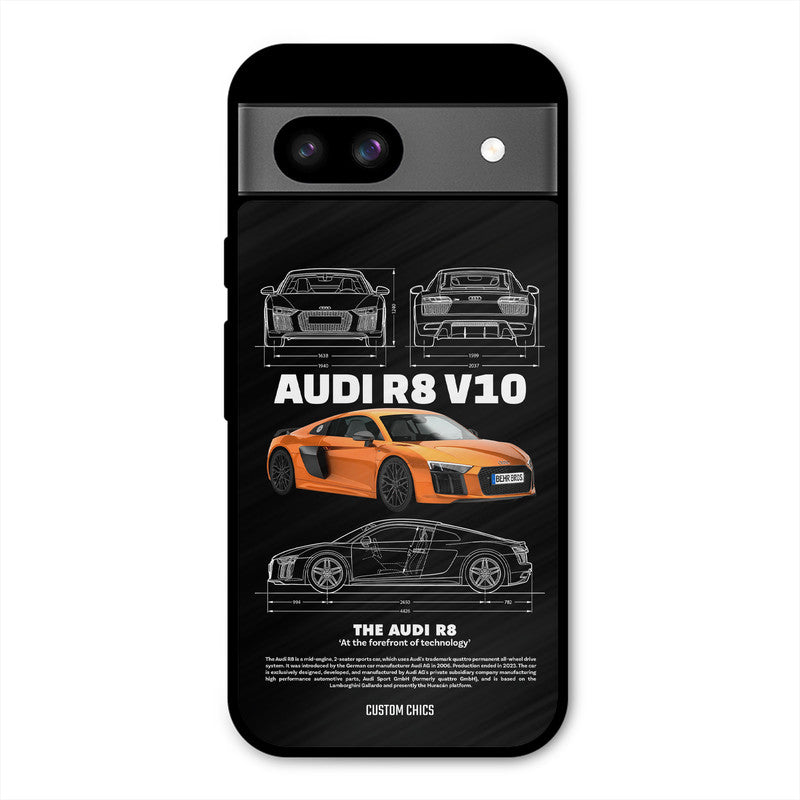 Audi R8 Google Pixel 8a Mobile Back Cover - Car&Bike PrintShield Case