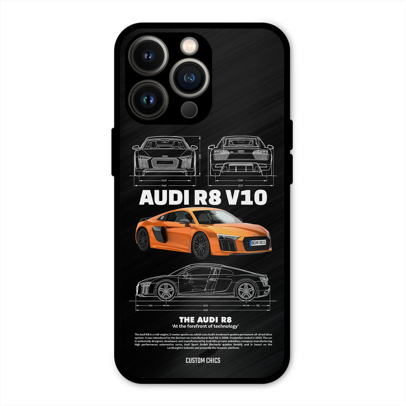 Audi R8 iPhone 13 Pro Mobile Back Cover - Car&Bike PrintShield Case