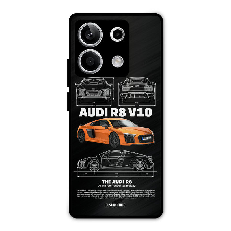 Audi R8 Redmi Note 13 5G Mobile Back Cover - Car&Bike PrintShield Case