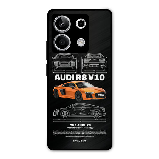Audi R8 Redmi Note 13 5G Mobile Back Cover - Car&Bike PrintShield Case