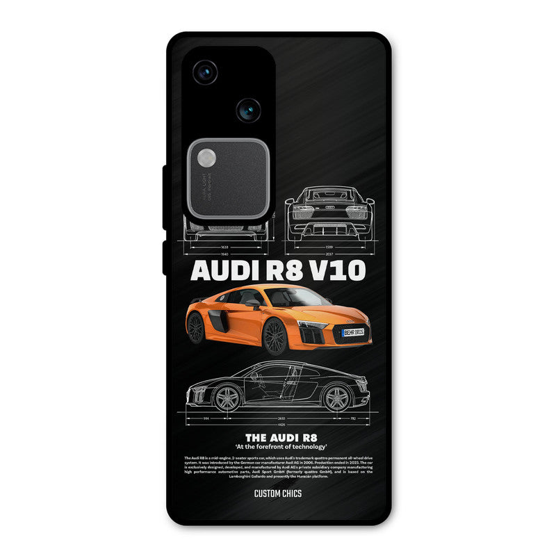 Audi R8 Vivo V30 Mobile Back Cover - Car&Bike PrintShield Case