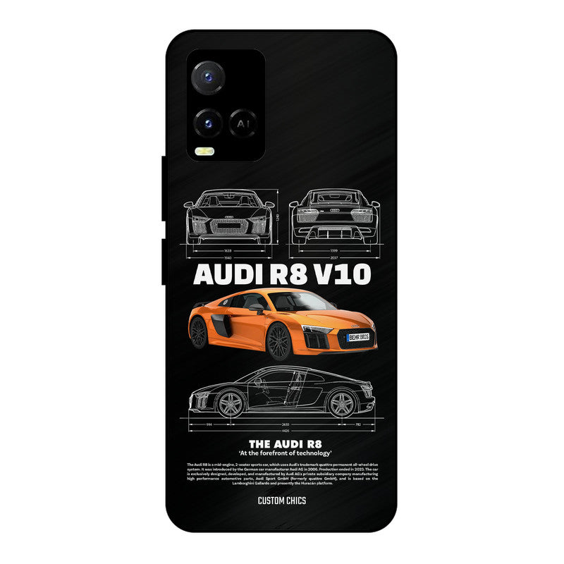 Audi R8 Vivo Y33s Mobile Back Cover - Car&Bike PrintShield Case