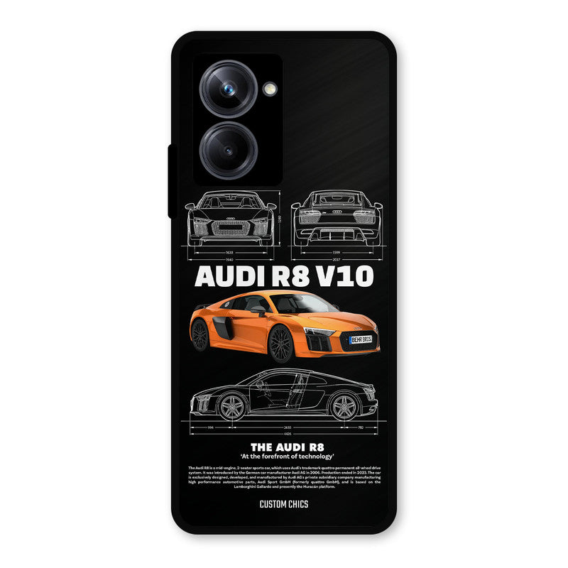 Audi R8 Realme 10 Pro Mobile Back Cover - Car&Bike PrintShield Case