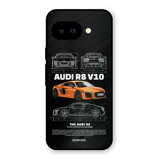 Audi R8 Google Pixel 9A Mobile Back Cover - Car&Bike PrintShield Case