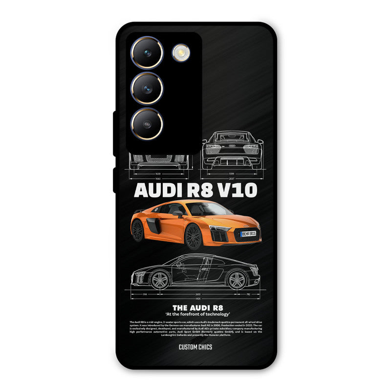 Audi R8 Vivo Y200e Mobile Back Cover - Car&Bike PrintShield Case