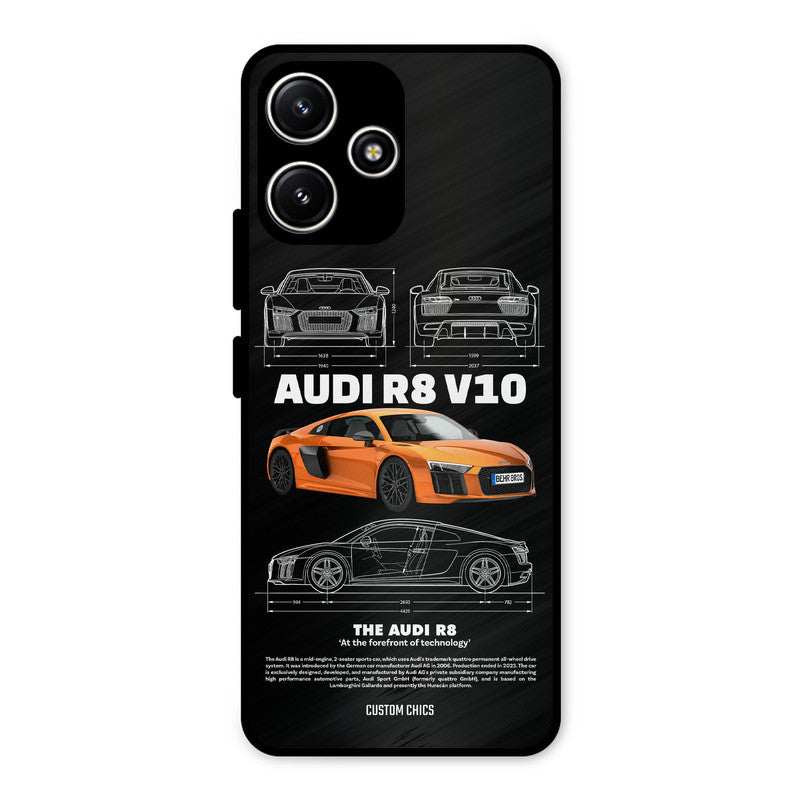 Audi R8 Redmi 12 5G Mobile Back Cover - Car&Bike PrintShield Case