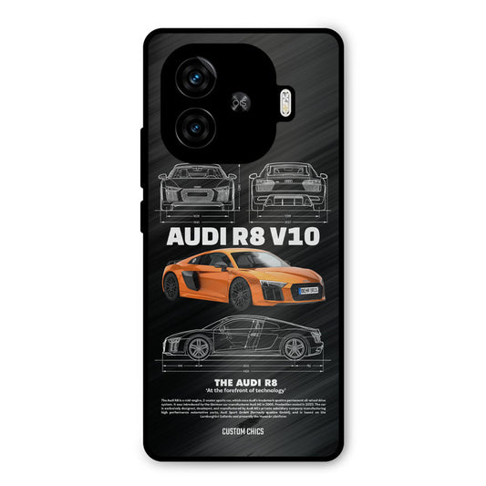 Audi R8 iQoo Z9 Turbo Mobile Back Cover - Car&Bike PrintShield Case