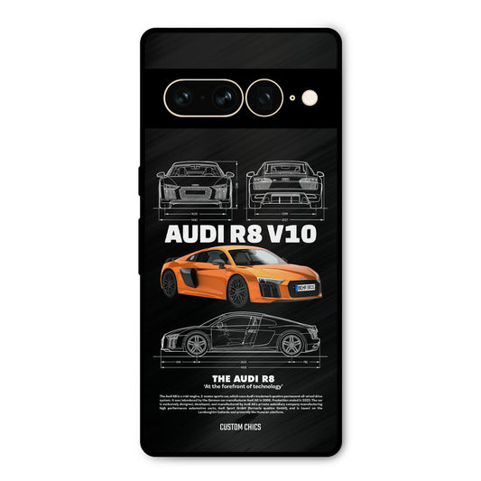 Audi R8 Google Pixel 7 Pro Mobile Back Cover - Car&Bike PrintShield Case