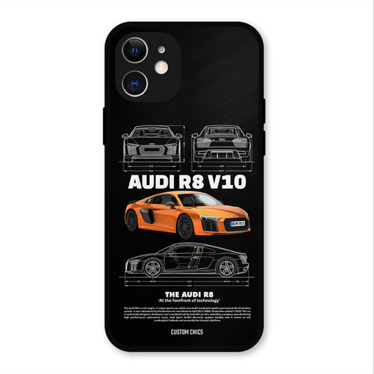 Audi R8 iPhone 12 Mobile Back Cover - Car&Bike PrintShield Case