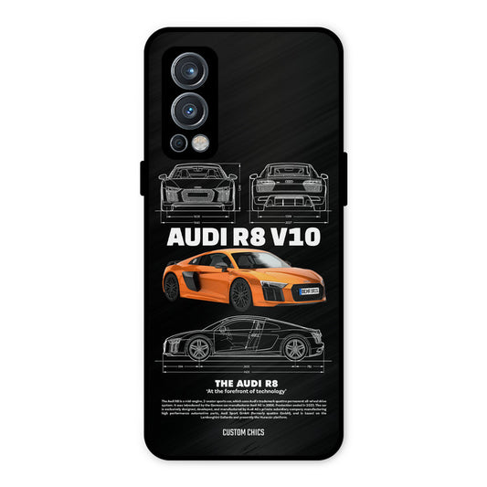 Audi R8 OnePlus Nord 2 5G Mobile Back Cover - Car&Bike PrintShield Case