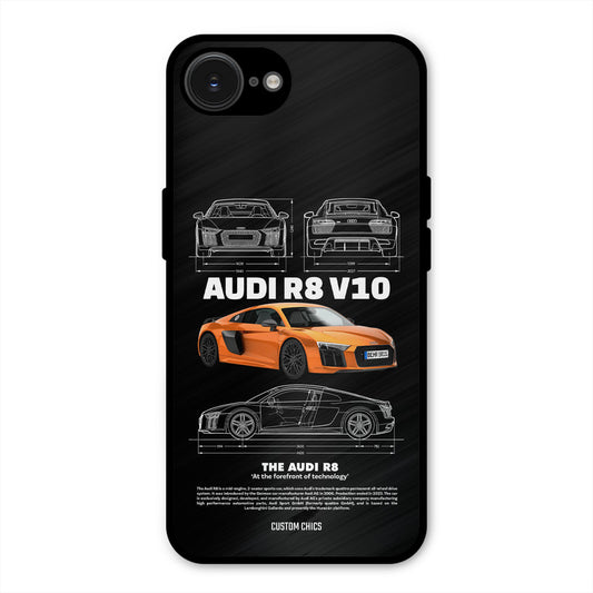 Audi R8 iPhone 16e Mobile Back Cover - Car&Bike PrintShield Case