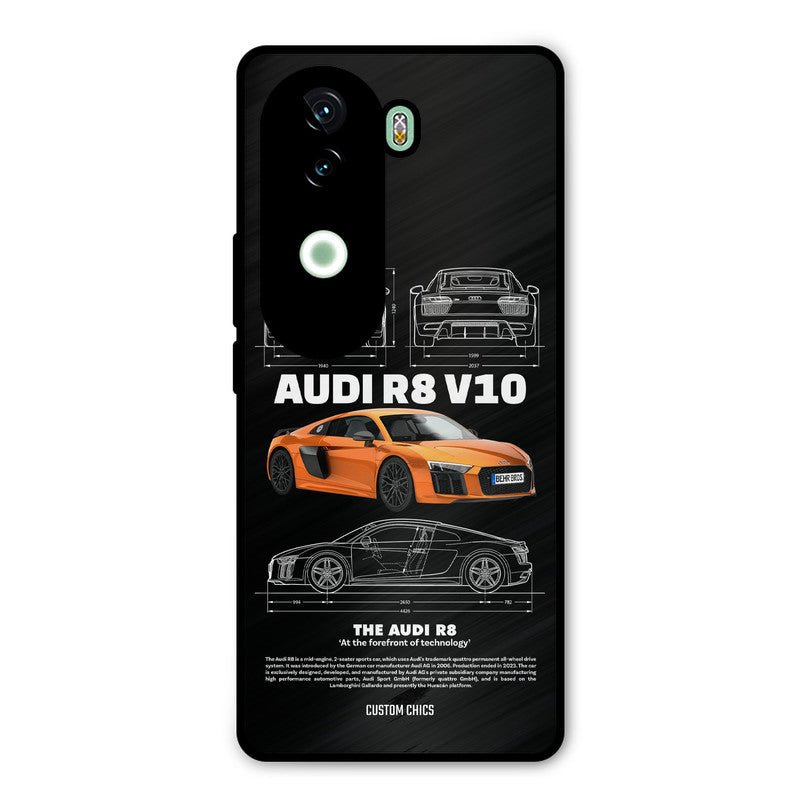 Audi R8 iQOO Z9s Mobile Back Cover - Car&Bike PrintShield Case