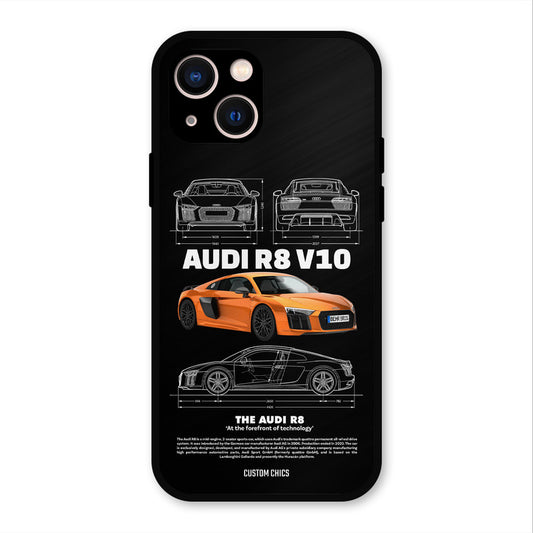 Audi R8 iPhone 13 Mobile Back Cover - Car&Bike PrintShield Case