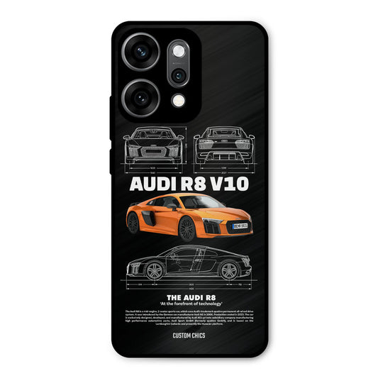Audi R8 Oppo Reno 14 Pro Mobile Back Cover - Car&Bike PrintShield Case