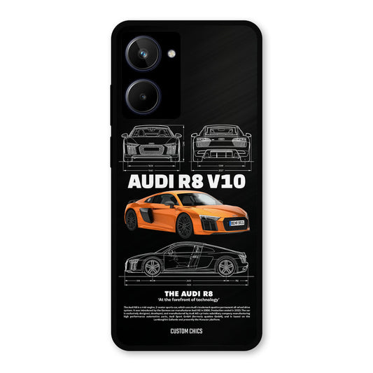Audi R8 Realme 10 Mobile Back Cover - Car&Bike PrintShield Case