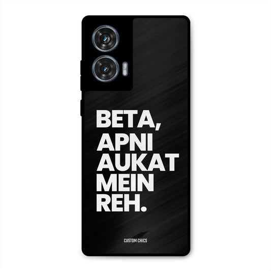 Aukat Me Reh Motorola Edge 50 Fusion Mobile Back Cover - Typography PrintShield Case
