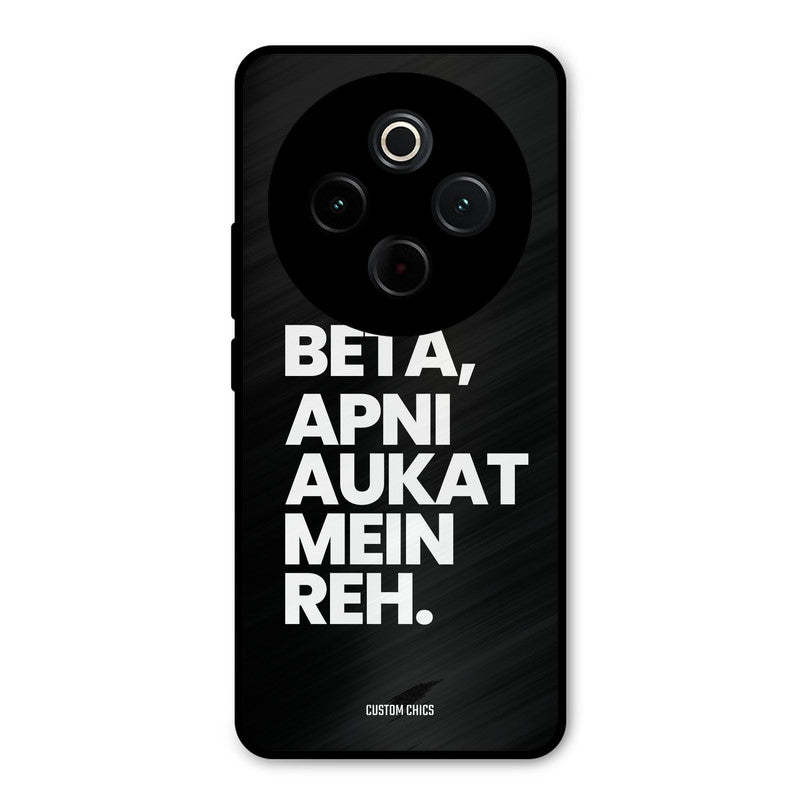 Aukat Me Reh Vivo T4 Mobile Back Cover - Typography PrintShield Case